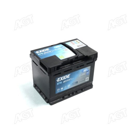 Акумулятор 60Ah-12v Exide EFB (242х175х190), R, EN640