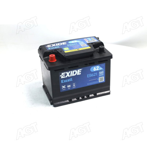 Аккумулятор   62Ah-12v Exide EXCELL(242х175х190),L,EN540