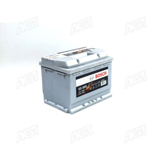 Аккумулятор 63Ah-12v BOSCH (S5005) (242x175x190),R,EN610