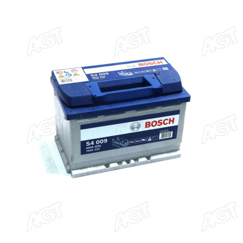 Акумулятор 74Ah-12v BOSCH (S4009) (278x175x190),L,EN680
