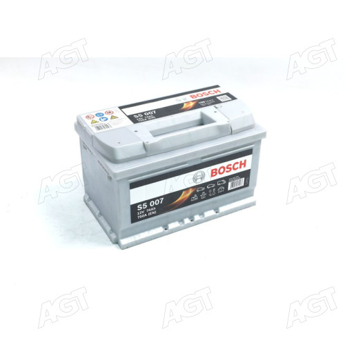 Аккумулятор 74Ah-12v BOSCH (S5007) (278x175x175),R,EN750