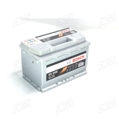 Акумулятор 77Ah-12v BOSCH (S5008) (278x175x190),R,EN780