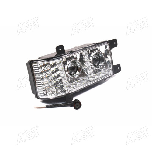 Фара блок КАМАЗ-6520, 6511, 4308 LED с ДХВ правая н/зр <ДК>