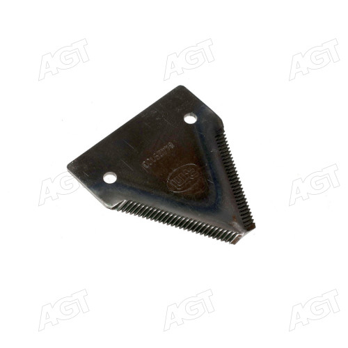 Сегмент ножа жатки NH 83x76x2,7; d=6,5мм. мелкая насечка, 26 зуб.(84429103/2513148/321219850)(Ri.ma)