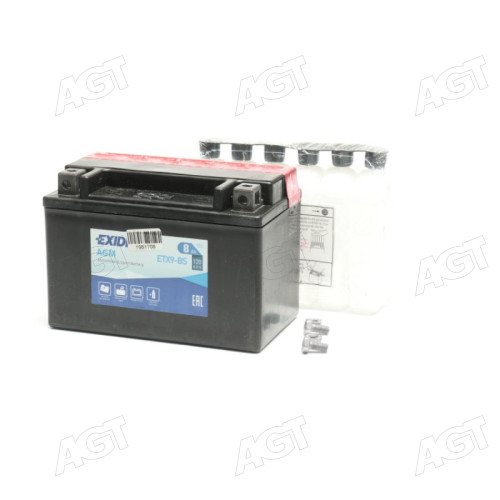 Аккумулятор 8Ah-12v Exide AGM (ETX9-BS) YTX9-BS ст.код (150х87х105) L, EN120