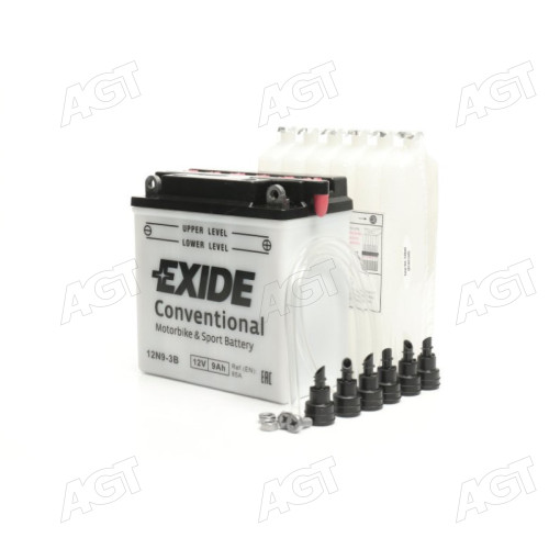 Аккумулятор 9Ah-12v Exide (12N9-3B) (135х75х139) R, EN85