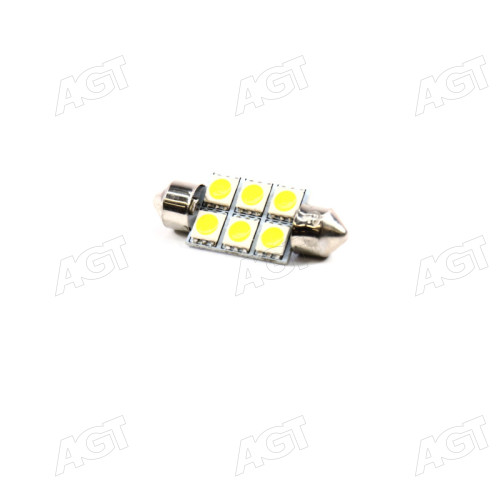 Лампа LED Софитная C5W 24V T11x36-S8.5 (6 SMD size5050) WARM WHITE <TEMPEST>