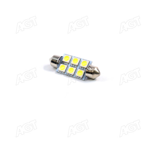 Лампа LED Софітні C5W 24V T11x39-S8.5 (6 SMD size5050) білий <TEMPEST>