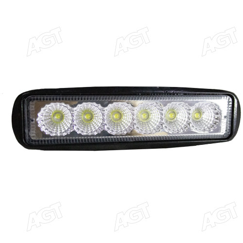 Фара LED прямокутна 18W, 6 ламп, 150х38х46 мм, широкий промінь (SLON)
