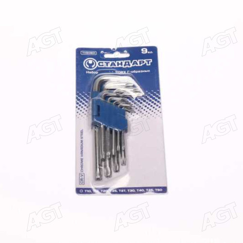 Набір ключів TORX з отвором Г-подібних 9од. TKS0901(СТАНДАРТ)