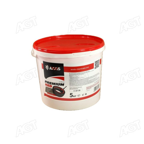 Паста для монтажу колес PREMIUM RED з ущільнювачем бортів 5кг <AXXIS>