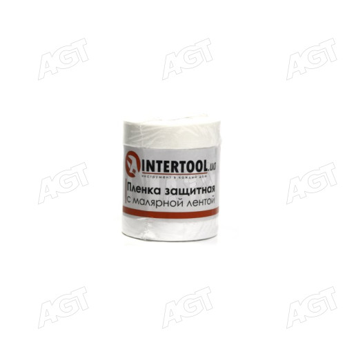 Плівка захисна з малярною стрічкою 550 мм*30м(INTERTOOL)