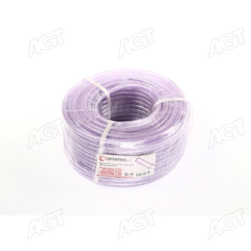 Шланг PVC високого тиску армований 8мм * 50м (INTERTOOL)