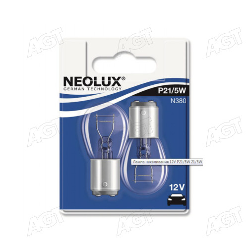 Лампа P21/5W 12V 21/5W BAY15d (blister 2шт) (вир-во Neolux)