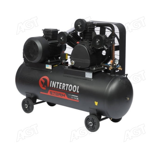 Компресор 300 л, 11 кВт, 380 В, 8 атм, 1600 л/хв. 3 циліндри(INTERTOOL)