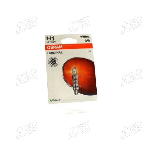 Лампа фарная H1 12V 55W P14,5s ORIGINAL LINE (1 шт) blister eco-упаковка (пр-во OSRAM)