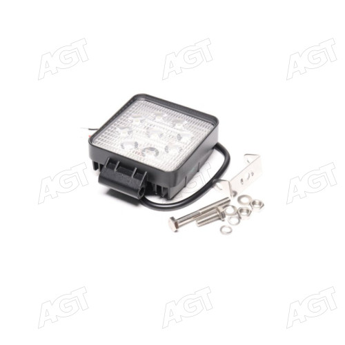 Фара LED квадр. 27W, 9 ламп, 110*164мм, 1800Lm широкий луч 12/24V 6000K  МТЗ (LITLEDA, JUBANA)