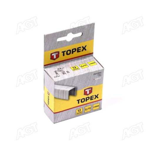 Скобы 12 мм, 1000 шт., тип D (TOPEX)