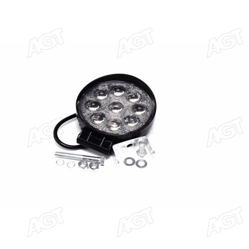 Фара LED дополнительная GOLD 5D 24V/27W, 9 диод, (круглая) широкий луч (TEMPEST)