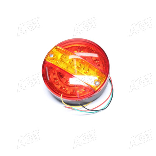 Ліхтар задній круглий LED помаранчевий без світла заднього ходу 24v (TEMPEST)