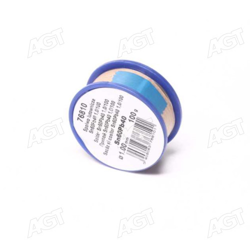Припій Sn60-Pb40 дротяний на котушці: O = 1мм, m = 100 г [60] (VOREL)