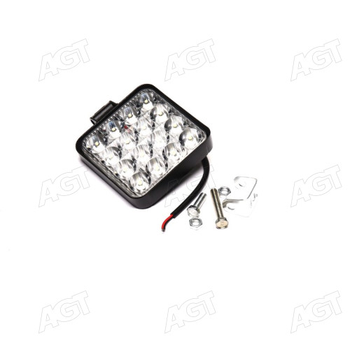 Фара LED квадратна 48W 6000K (16 діодів) (8.5см х 8.5см х 1.5см) Mini <ДК>