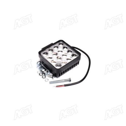 Фара LED квадратная 48W, 16 ламп, 5D <ДК>