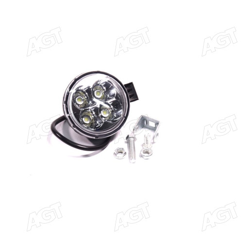 Фара LED кругла 12W, 4 лампи, вузький промінь <ДК>