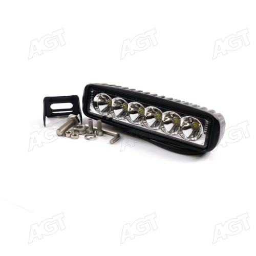 Фара LED прямокутна 18W, 6 ламп, 159,8 * 45,2,2мм, вузький промінь <ДК>
