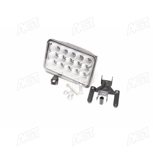 Фара LED прямокутна 45W, 15 ламп, 110 * 170мм, широкий промінь <ДК>