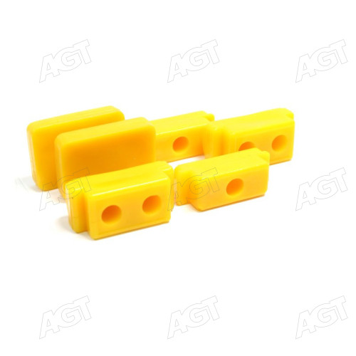 К-т подушек рессоры ГАЗ 3307,3309,53 передней (ПОЛИУРЕТАН, 6 штук) (DETALKA)
