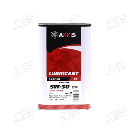 Масло моторн. AXXIS 5W-30 С4 RN0720 (Каністра 1л)