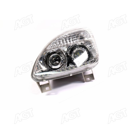 Фара ГАЗ-3302 (крапля) LED н.з.  лів. (пластик, з ДХВ) <ДК>