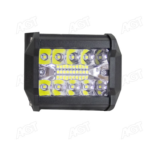 Фара LED прямоугольная 60W, 20 ламп, 97х75х98 мм, широкий (рассеянный ближний свет (поток) луч (SLON)