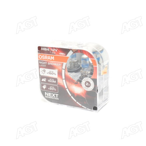 Лампа фарна HB4 12V 51W P22d NIGHT BREAKER LASER next generation (+150) компл (вир-во OSRAM)