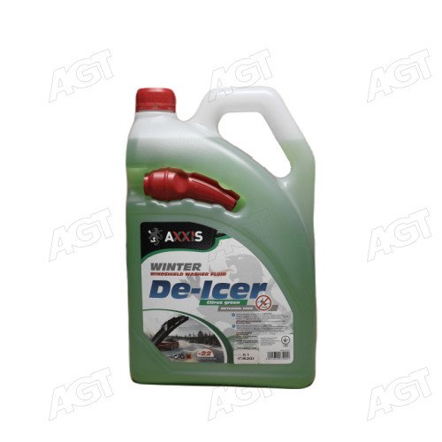 Омивач скла зимовий -22 Citrus green (каністра з лейк.) 4л <AXXIS>